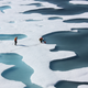 Researchers with NASA studying meltwater ponds atop Arctic sea ice. Image: NASA Goddard Spaceflight Center / Flickr